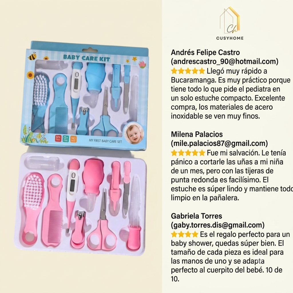 NeneCare-Kit Para Bebe 9 Piezas