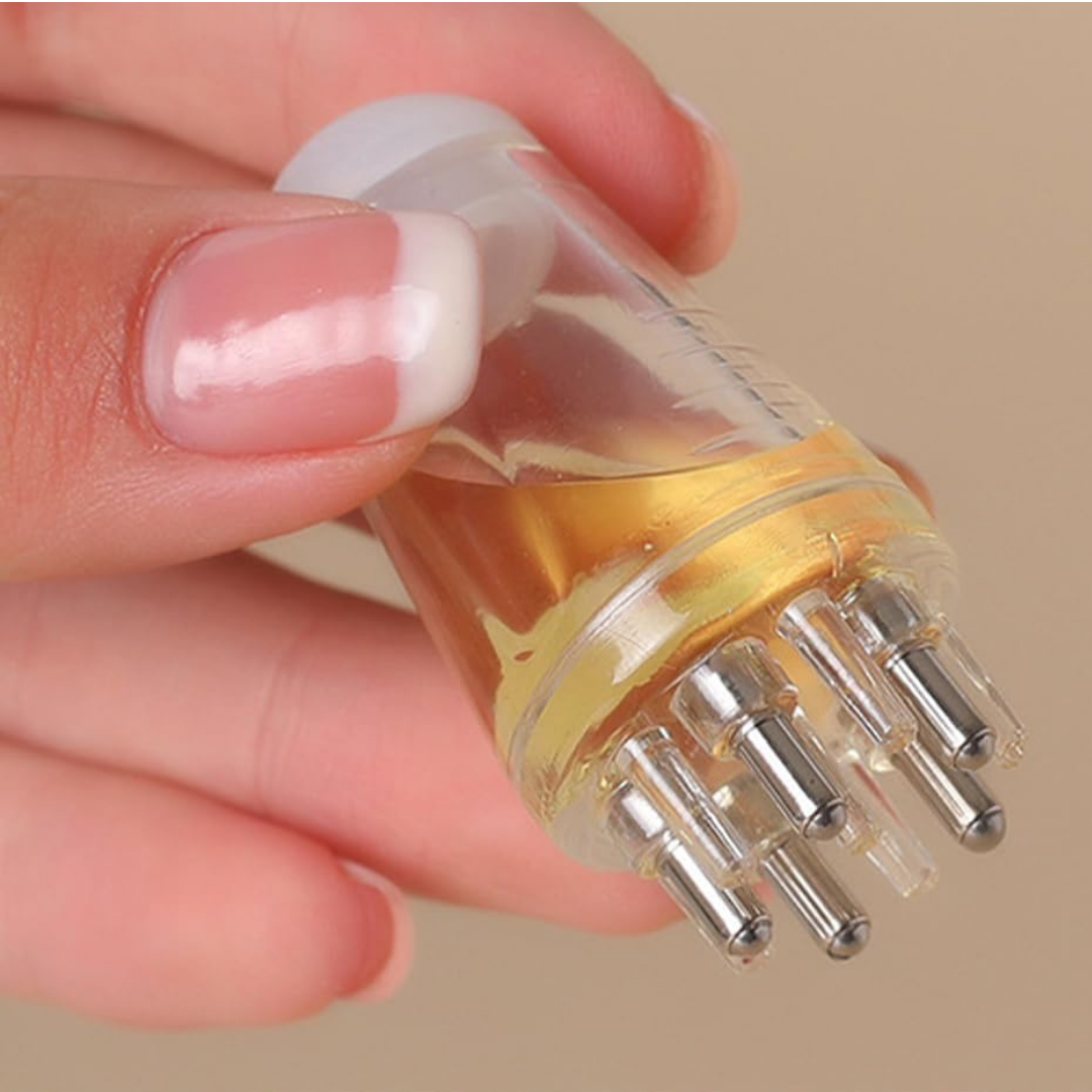 HairBloom Masajeador & Aplicador – ¡Activa la circulación y favorece el crecimiento!