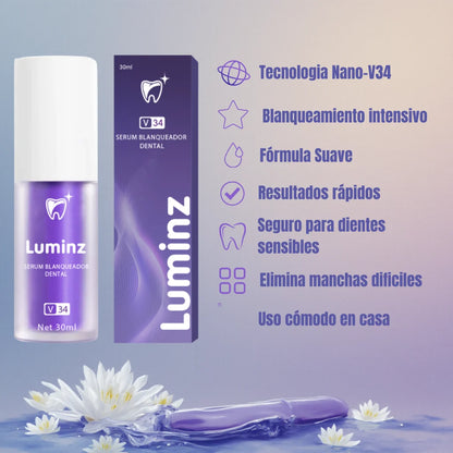 Serum Blanqueador Dental V34 LUMINZ - ¡Porque tu sonrisa es tu carta de presentación!