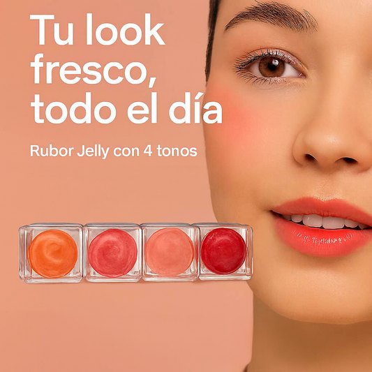 Rubor Jelly x 4 unidades - ¿El color desaparece rápido? Jelly mantiene el glow por horas